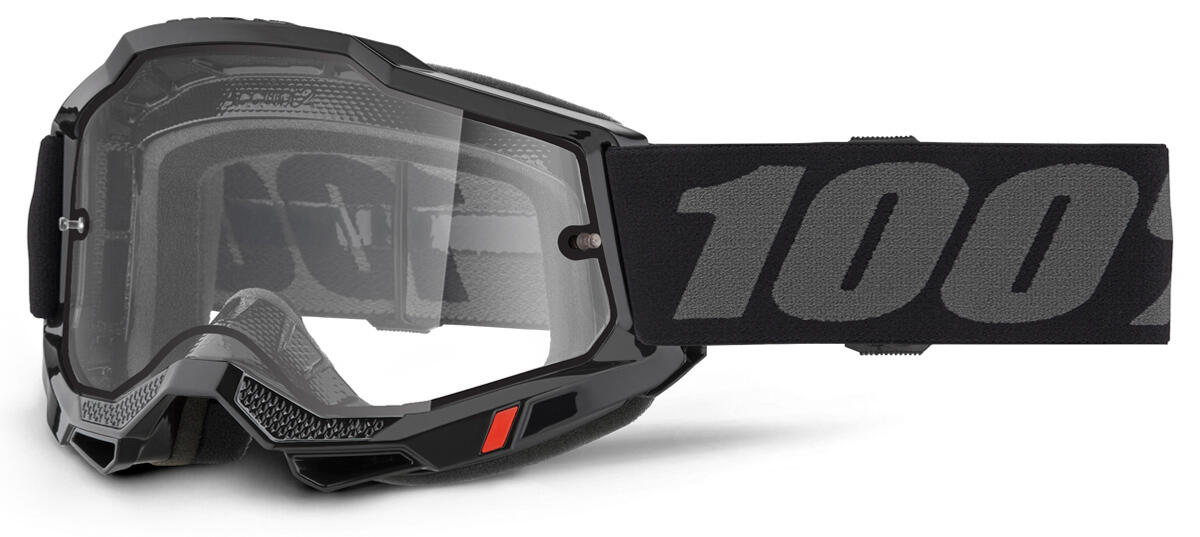 Lunette Moto Cross 100% Accuri2 Noir Blanc - EuroBikes