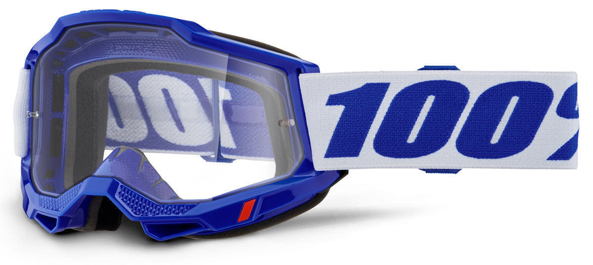 Masque cross 100% Accuri 2 OTG Bleu - Ecran Clair