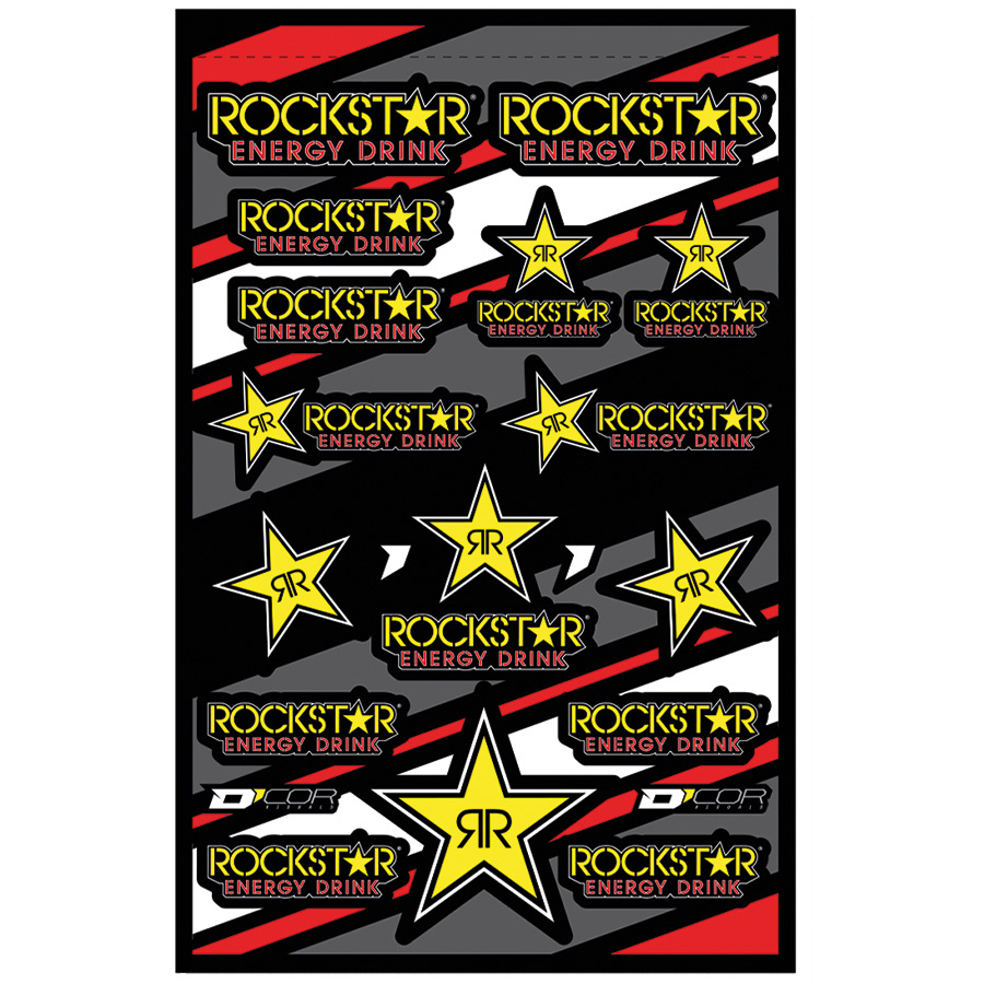 Planche d'autocollants D'Cor Visuals Rockstar Energy