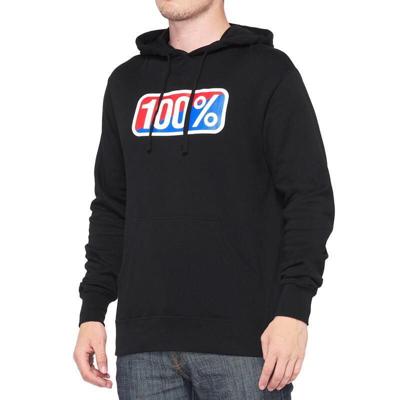 Sweat à capuche 100% Classic Noir