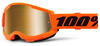 Masque cross 100% Strata 2 Orange Fluo - Ecran Mirror